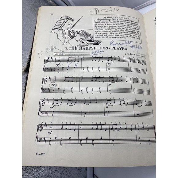 John W Schaum Piano Course B The Blue Book Belwin 1945 Rockville Centre Vintage - Picture 6 of 12